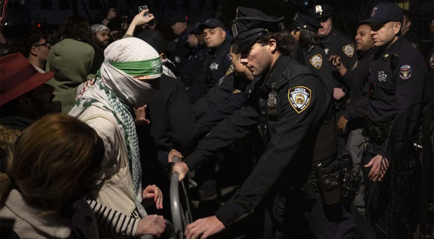 Supporters of detained Columbia student arrested after clash with NYPD as Trump admin seeks his deportation