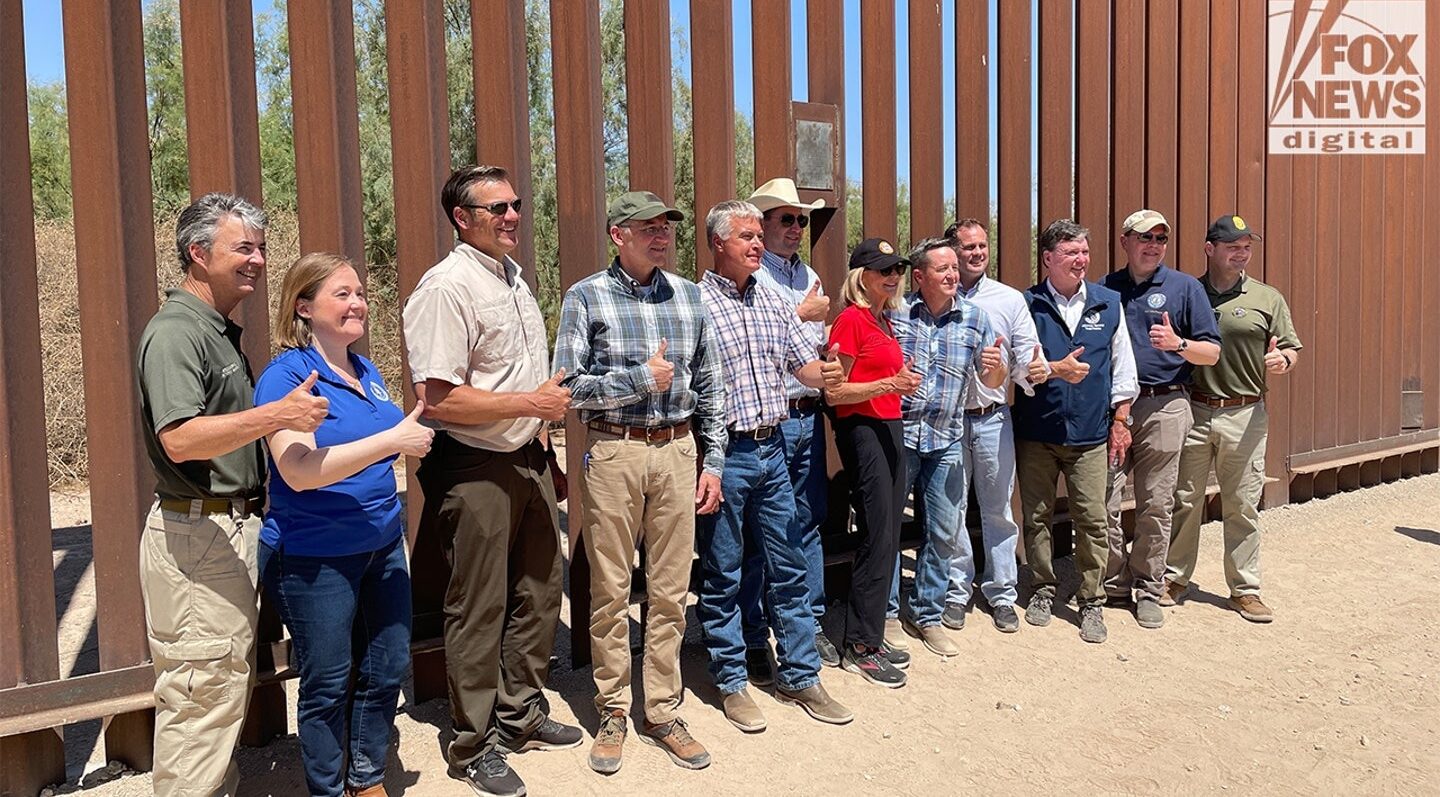 Republican AGs visit US-Mexico border wall as Trump’s ‘big, beautiful bill’ clears expansion funding Republican AGs visit US-Mexico border wall as Trump’s ‘big, beautiful bill’ clears expansion funding