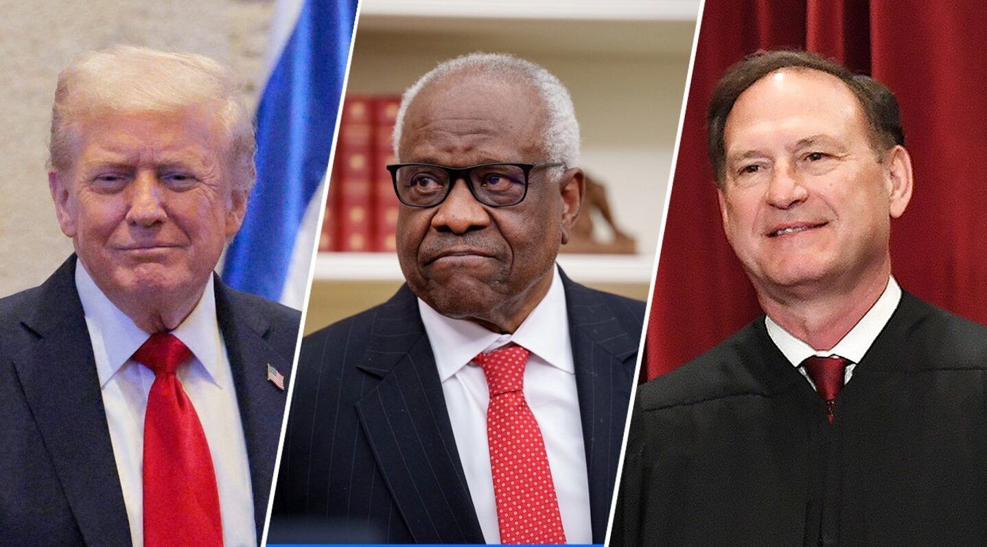 Trump dismisses calls for Alito, Thomas to step down from Supreme Court, calling them ‘fantastic’